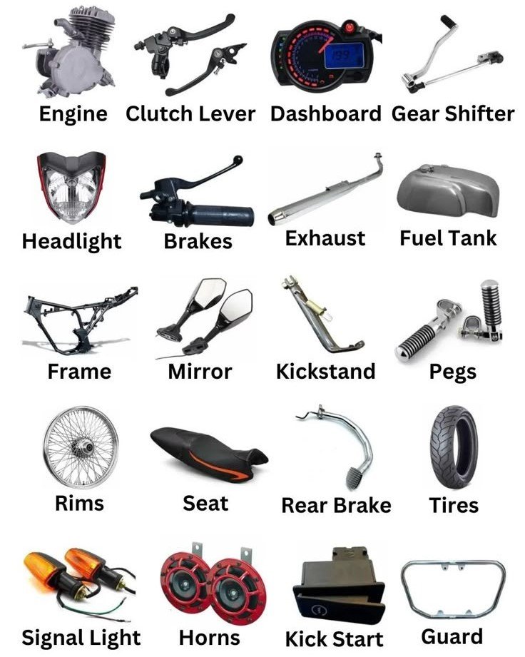 Body Metal Fittings for Scooters and Motorcycles