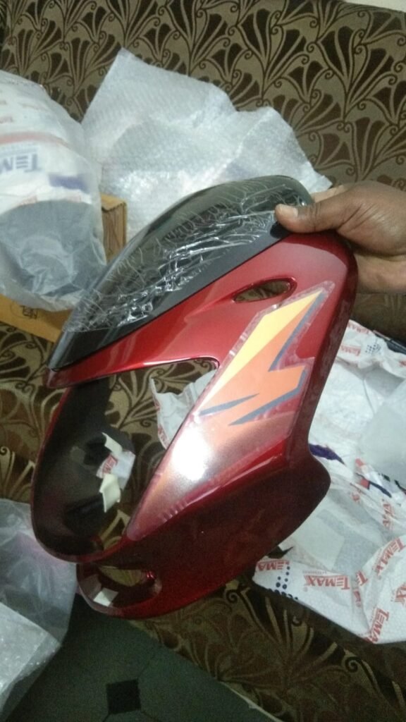 Bajaj Caliber Head Light Visor Red