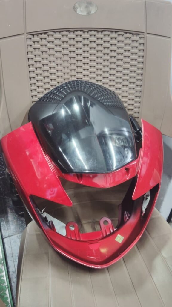 TVS Apache RTR Headlight Visor Red