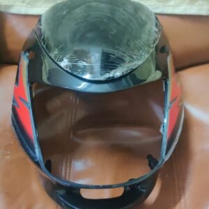 Bajaj Caliber Head light Visor Mask Fairing Grey Red